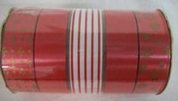 2 Sets of 5 Count Christmas Red Holiday Ribbon