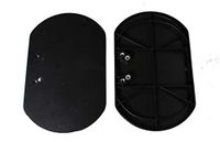 CP021PA Black Plastic Calf Pads, Universal MOUNTING Holes FIT Most WHEELCHAIRS with ELEVATING Leg Rests