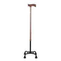 Fdit1 Walking Cane Crutches Telescopic Anti-Slip Four-Leg Metal Cane Safety Walking Stick Cane for Elder Disability