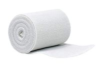 Nexskin 3" Organic Latex Free American Cotton - Comfort Elastic Bandage with Single Hook & Loop Closure - White, Single Pack