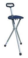 Essential Medical Supply Three Legged Seat Cane with Handle