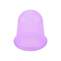 diffstyle Silicone Cupping Cup Body Massage Helper Anti Cellulite Vacuum for Neck Face Back Massage (Purple)