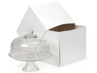 Gloss White 2 Pc Gift Boxes - White Gloss Gift Boxes 12x12 X10" 100% Recycled - 2 Piece China Boxes (25 Boxes) - WRAPS-WC18