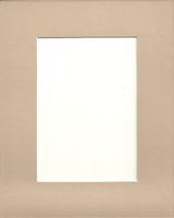24x36 Tan Picture Mats with White Core, Bevel Cut for 20x30 Pictures