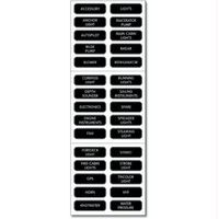 Blue Sea Systems Large Format Labels - Basic DC Panel