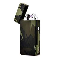 USB Electric Dual Arc Flameless Torch Rechargeable Windproof Plasma Lighter Epex Camo Camouflage