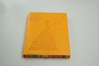 Nomi Cartoon Character Cover Notebook Colored Edge Leather Diary A5 (8X 5.6") (Yellow)