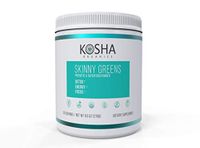Kosha Organics Skinny Greens Organic Greens Superfood Immunity Powder. Best Tasting Organic Green Juice Super Food with 20+ All Natural Ingredients for Energy and Detox. Spirulina, Matcha, Turmeric, Prebiotics