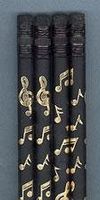 Notes Gold Tone Pencil Pack of 10
