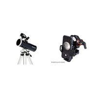 Celestron 22151 Omni XLT AZ 114mm Newtonian (Blue) with NexYZ 3-Axis Universal Smartphone Adapter