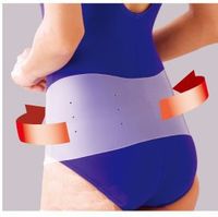 Back Supporter Silicone Pelvic Belt Corrector Elastic Ease Pain Pelvis New Japan (M: 29.5～37.5" (75～95cm))