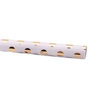 VORCOOL Flower Wrapping Paper，5 Pcs Gift Packaging Supplies Floral Bouquet Wraps(White Round Dot)