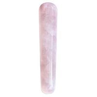 JOVIVI Handmade Natural Rose Quartz Gua Sha Scraping Massage Tool, Massage Wand for Acupuncture Therapy Stick Point Treatment Mother's Day Gift