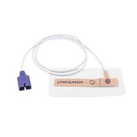 5pcs Compatible Disposable Neonatal Adult Spo2 Sensor for Nellcor MAX-N Probe, Adhesive Tape Sensor Medical 9 Pins 3.3 ft Oximax Monitor