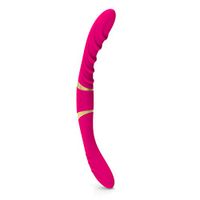 A-YUEYUE Long Realistic Double Heads Silicone Massager Toy, Waterproof for Women Lesbian