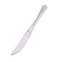 BalsaCircle 100 pcs 7.75-Inch Silver Disposable Plastic Party Knives - Wedding Party Home Catering Tableware Supplies Wholesale