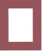 Pack of 5 11x14 Crimson Picture Mats with White Core for 8x10 Pictures