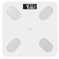Luckya Weighing Scale Smart Bathroom Scales, Accurate Electronic Digital Weight Scale, Fat/Muscle/Visceral Fat Weighing Scale, Bluetooth APP, 180kg, White