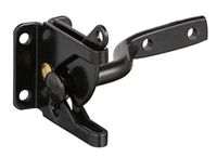 Automatic self Locking gate Latch for Wooden Fence, gate, Door, Metal Gravity Lever, 4 ⅛", Black