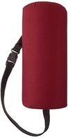 Sammons Preston Half Lumbar Roll with Attachment Strap, D-Shape Low Back Support Cushion, Posture Support Pillow for Spinal Alignment and Curvature, Pain Relief in Head, Neck, Shoulder, Burgundy, 4.5"