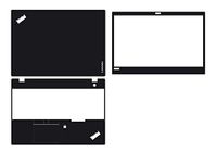 Special Black Leather Skin decals stickers Cover guard For New Lenovo Thinkpad T580 P52S 15.6"