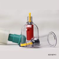 Keqing Vacuum Cupping Pumping Household Set Blood Circulation Moisture Tank Thickening Cupping Non-Glass 6 cans