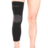 Liquor Knee Brace Support Athletics Compression Long Knee Sleeve Protector Warm for Sports Running Pain Relief Injury Recovery L