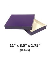 Grape Apparel Decorative Gift Boxes with Lids for Clothing and Gifts 11x8.5x1.75 (10 Pack) | MagicWater Supply