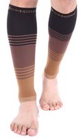 Doc Miller Premium Calf Compression Sleeve Dress Series 1 Pair 20-30mmHg Strong Calf Support Graduated Pressure Sports Running Recovery Shin Splints Varicose Veins (BlackBrownTan, X-Large)