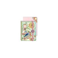 Punch Studio Journal Pocket Brooch Owl Pink