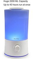 BlueHills Premium 2000 ML XL Large Essential Oil Diffuser Aromatherapy Humidifier for Large Room Home 40 Hour Run Huge Coverage Area Mood Lights 2 Liter Extra Large Capacity Huge Diffuser White (E001)