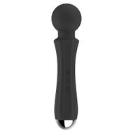 Adlme Massager, 8 Powerful Speeds 20 Vibration Modes, Portable Personal Rechargeable Massager, Magnetically Suction Charging, Handheld Cordless Waterproof Massager Muscle Aches Sports Recovery-Black