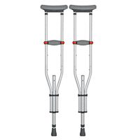 Crutches Canes Folding Medical Aluminum Lightweight Elderly, Grey