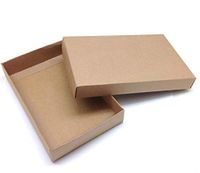 PEPPERLONELY 7" x 4-3/8" x 1-1/4" Kraft Brown Candy Gift Boxes Chocolate Boxes Packaging Treat Favor Bakery Boxes, 5 Count
