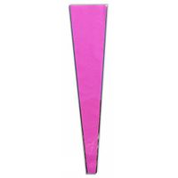 Flower Sleeve Printed"Metalback"- Pink 1.25" x 22" x 4.75" BOPP"Single"- Pack of 100 Sleeves