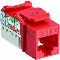 Leviton R09-5G108-0OR Cat 5e 8-Wire QuickPort Adaptor Jack, Orange