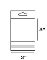 888 Display® - 200 Bags of Ultra Clear Treat, Bakery, Candle, soap, Cookie Bags w/Adhesive Seal (3"x3" - 200 Count, Ultra Clear w/Hanging Header)