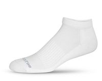 SmoothToe Compression Socks Padded Sole - Low Cut (US W 13+/M 12-15 (XL), White)