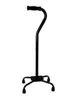 Quad Cane - Large Steel Bariatric Quad 7 X 11 Base Heights adjusts from 29 1/2" - 38 1/2" This Cane was Designed to Support 500 lbs
