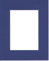 18x24 Royal Blue Picture Mats with White Core Bevel Cut for 13x19 Pictures