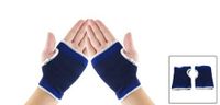 Kathy store INC Pair Black Blue Stripes Pattern Stretchy Sporting Guard Band Support Pullover Sleeve (Palm Support Sleeve)