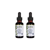 Swanson Licorice Root Liquid Extract (Alcohol and Sugar-Free) 1 fl oz Liquid 2 Pack