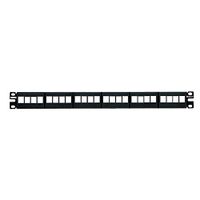 Panduit NKFP24Y Category-6 24-Port Flat Modular Patch Panel, Black