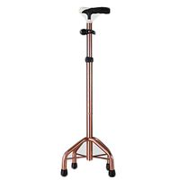 ZHM Quadripod Walking Stick Healthcare Tetrapod Walking Stick - with Small 4 Leg Base,Bronze