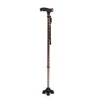 cane Walking Stick Lightweight Aluminum Alloy with LED Light Ergonomichandle Non-Slip Base(72.5-95Cm) HOJZ,Brown