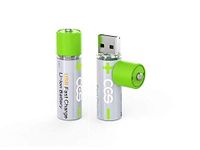 Ovegna U501: AA Rechargeable Batteries, Lithium (Not MiMH), 1850mWh, 1200 mAh, USB Rechargeable, 90 Minutes, 1000 Times, with Charge Indicator, for Remote Control, Toys