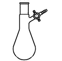 Laboy HMF050108 Glass 100 mL Air Free Reaction/Storage Schlenk Flask with PTFE Stopcock and 24/40 Joint Lab Glassware