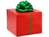 Gloss Color Gift Wrap Paper - Red Gloss 24"x417' Solid Color Gift Wrap Counter Roll (1 roll) - Wraps -6589H24