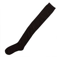 Colorido Women's Solid Color Over the Knee Cotton Blend Stockings Thigh Highs Socks size One Size Fits Most (Coffee)