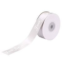 Ribbon Wrapping Satin Ribbon Flower Packaging for Wedding Decoration (Beige)